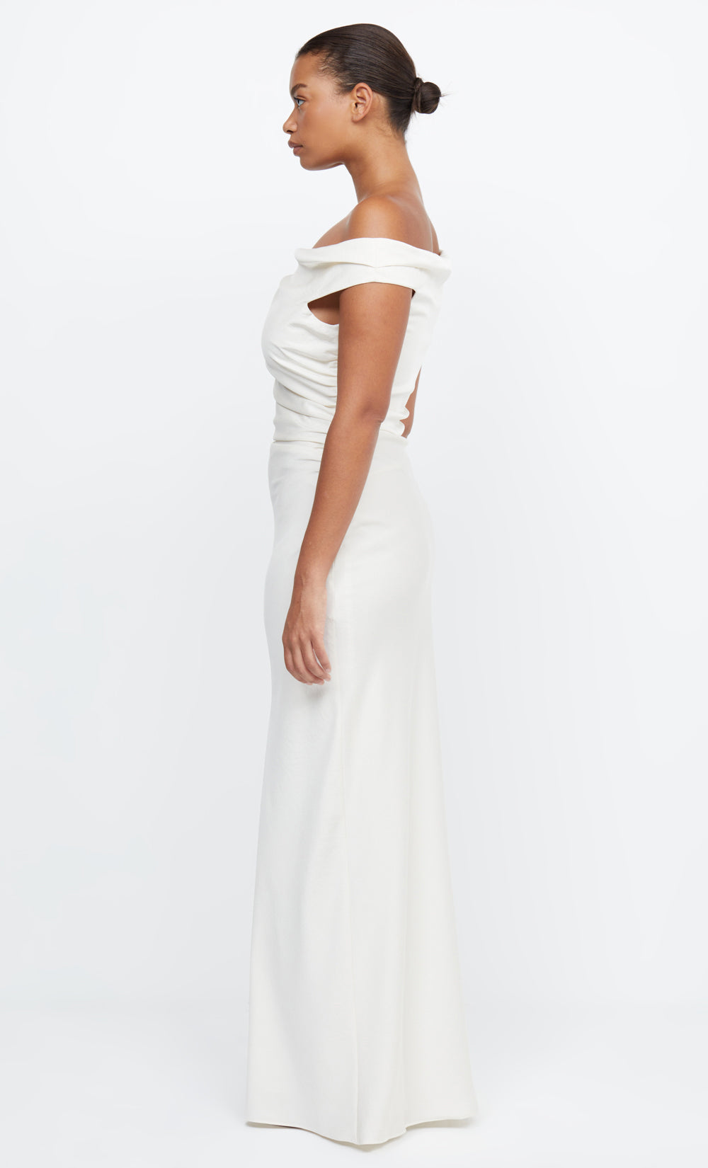 ETERNITY OFF SHOULDER MAXI CREAM BEC BRIDGE AU