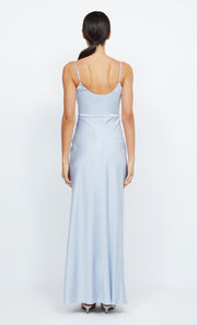 Eternity Scoop Neck Split Bridesmaid Maxi Dress in Dusty Blue by Bec + Bridge