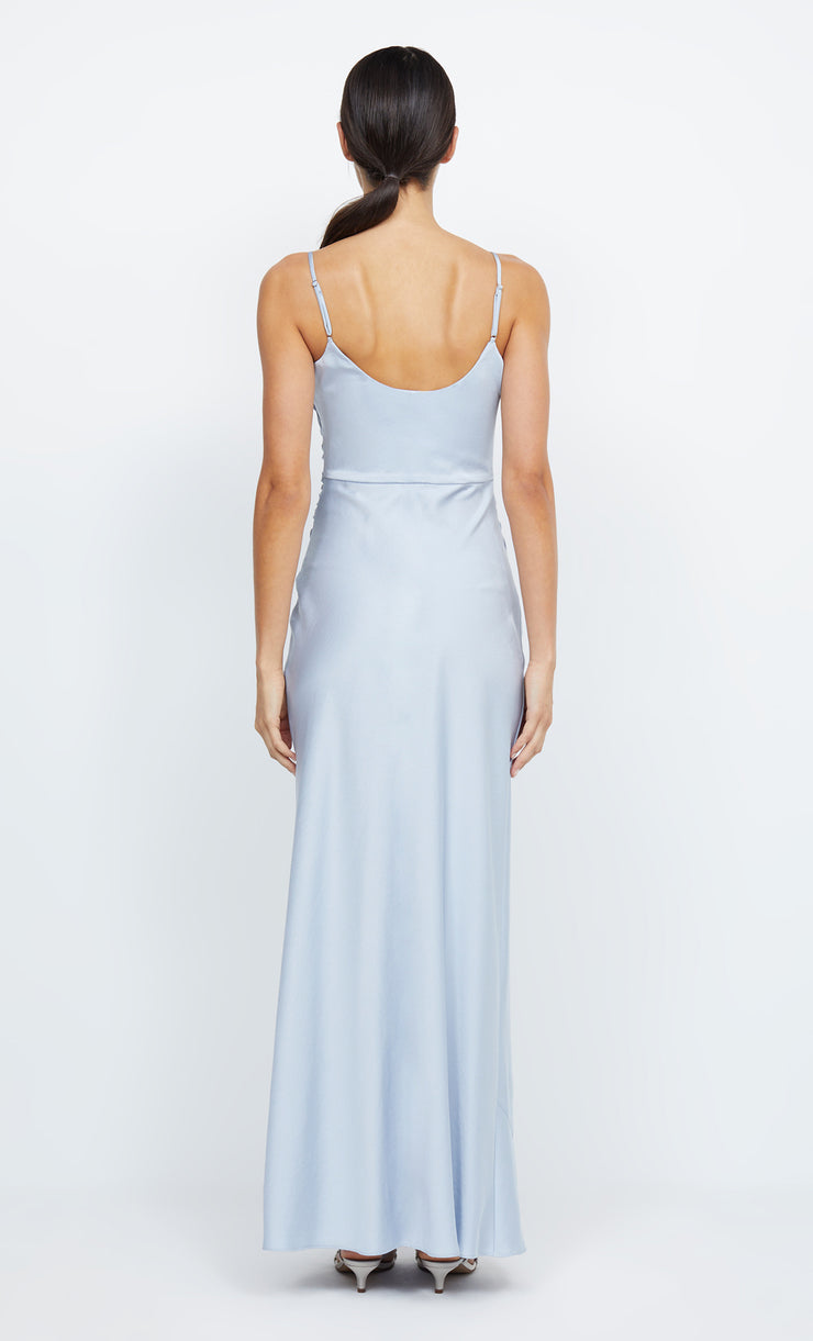 Eternity Scoop Neck Split Bridesmaid Maxi Dress in Dusty Blue by Bec + Bridge