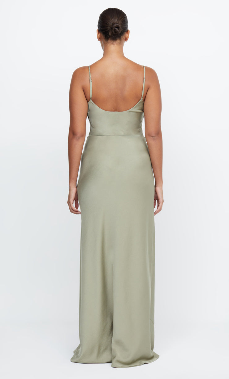 ETERNITY SCOOP MAXI DRESS - SAGE