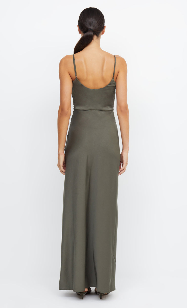 Eternity Scoop Neck Maxi Bridesmaid Dress in Dark Willow by Bec + Bridge