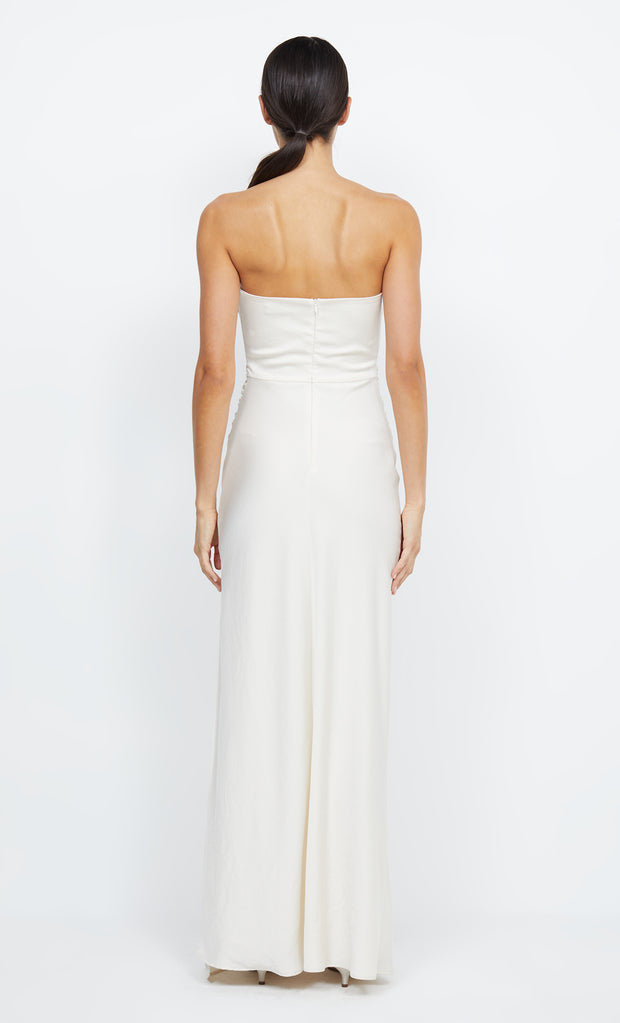 Eternity Strapless Eco Stretch Bridesmaid Dress in Cream White by Bec + Bridge