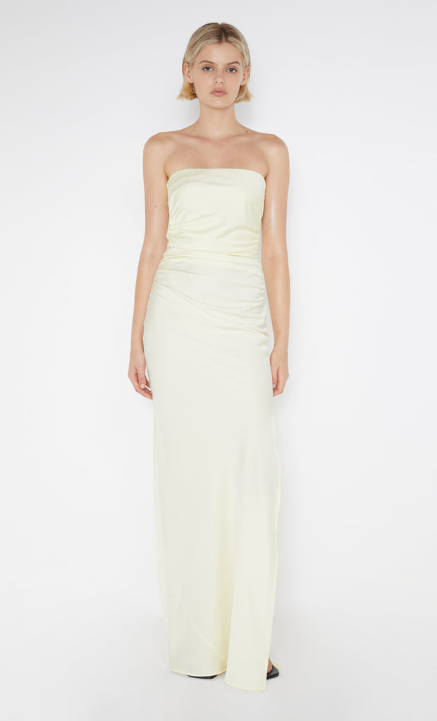 ETERNITY STRAPLESS MAXI  - ICE YELLOW