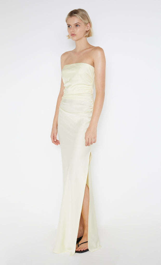 ETERNITY STRAPLESS MAXI  - ICE YELLOW