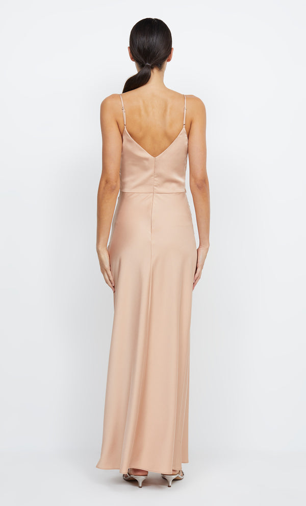 Eternity V Maxi Dress in Rose Gold by Bec + Bridge