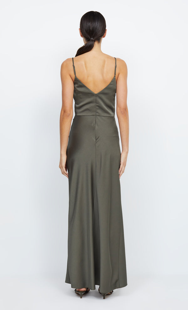 ETERNITY V MAXI DRESS - DARK WILLOW