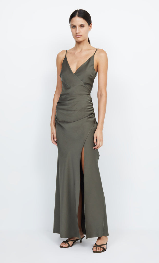 ETERNITY V MAXI DRESS - DARK WILLOW