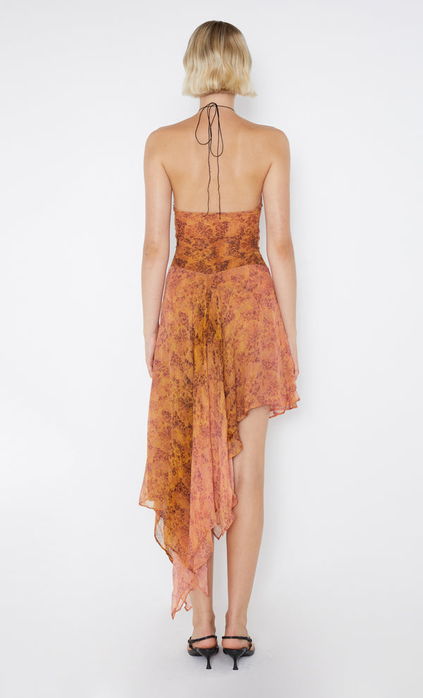 Fleur De Lis Halter Dress in Fleur print by Bec + Bridge