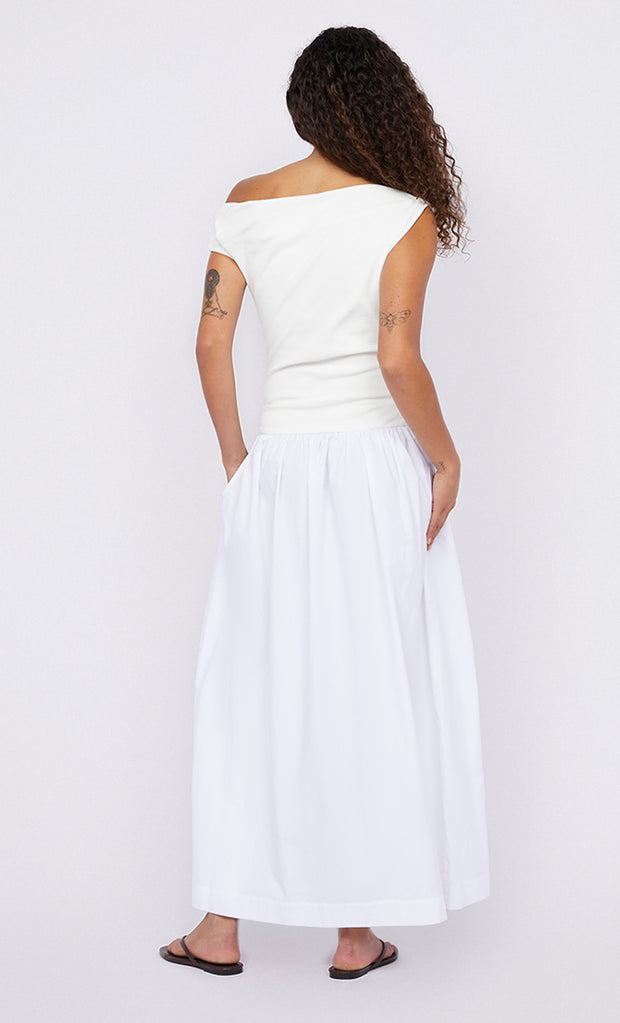 FREYA ASYM MAXI DRESS - IVORY