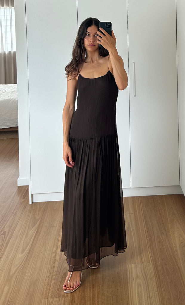 Inka Maxi Dress in Chocolate by Bec + Bridge