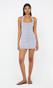 ILORA HALTER MINI DRESS - GREY