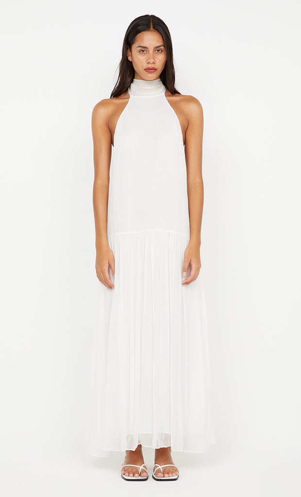 Inka High Neck Maxi Dress in Ivory by Bec + Bridge