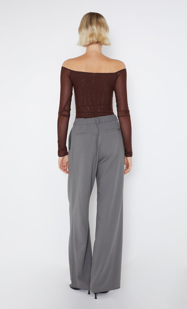 Chocolate Isadora Long Sleeve Top by Bec + Bridge