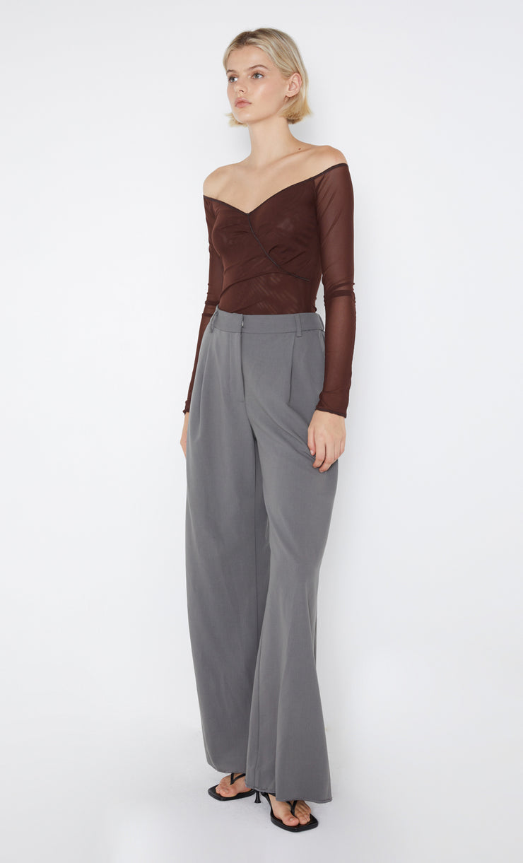 Chocolate Isadora Long Sleeve Top by Bec + Bridge