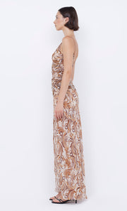 Jocelyn Maxi Dress in cream swirl print by Bec + Bridge