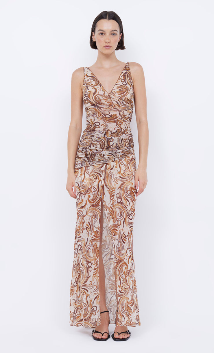 Jocelyn Maxi Dress in cream swirl print by Bec + Bridge