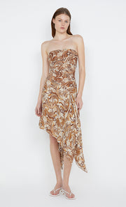 Jocelyn Strapless Dress in cream swirl by Bec + Bridge