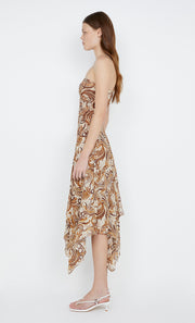 Jocelyn Strapless Dress in cream swirl by Bec + Bridge
