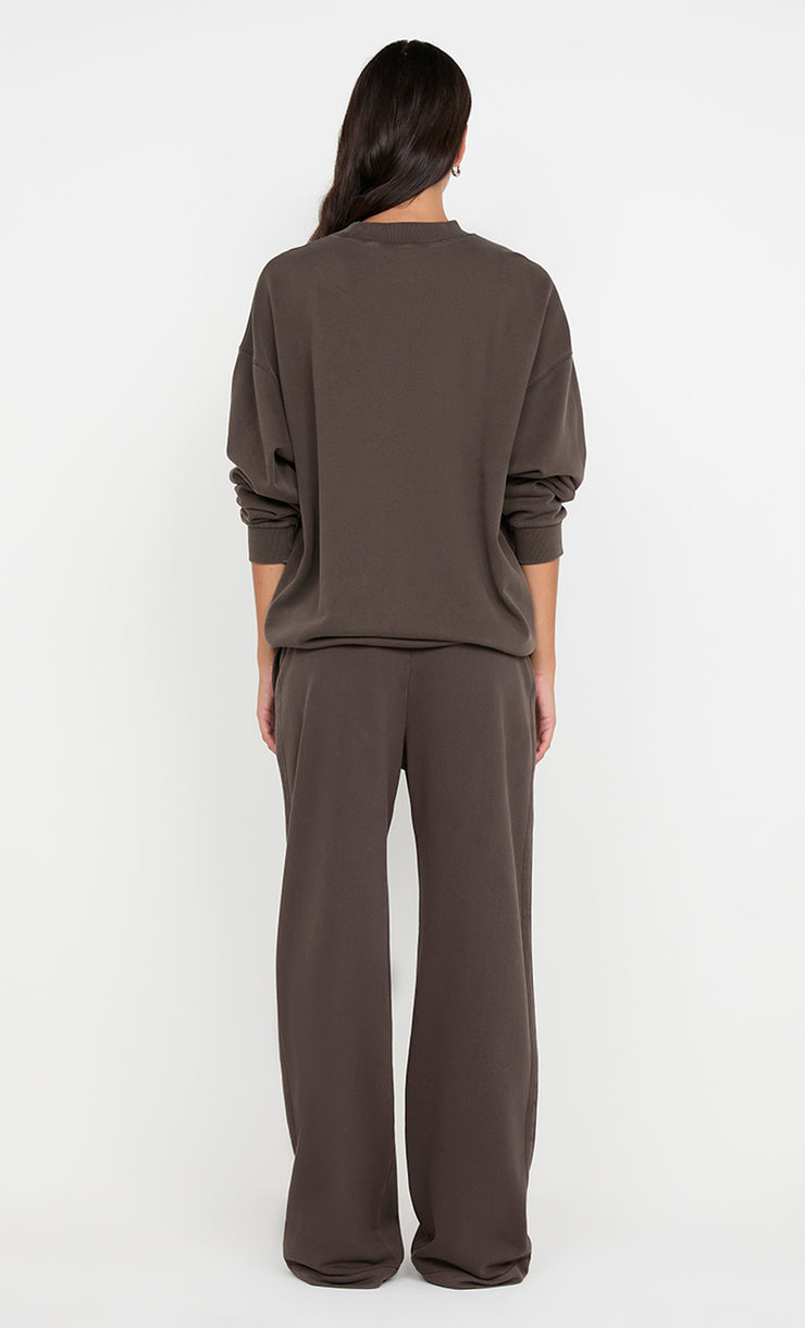 Jorja Crew Jumper in Dark Choc by Bec + Bridge