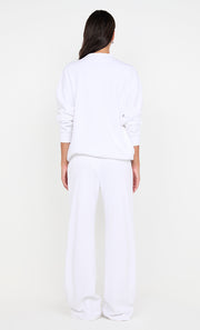 Jorja Crew Neck Jumper in White by Bec + Bridge