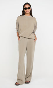 JORJA CREW JUMPER  - TAUPE