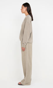 JORJA CREW JUMPER  - TAUPE