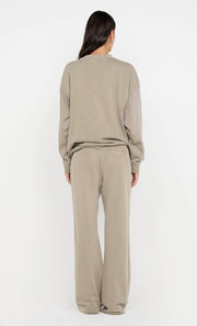 JORJA CREW JUMPER  - TAUPE