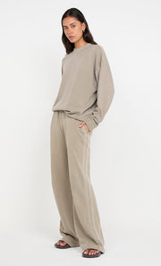 JORJA CREW JUMPER  - TAUPE