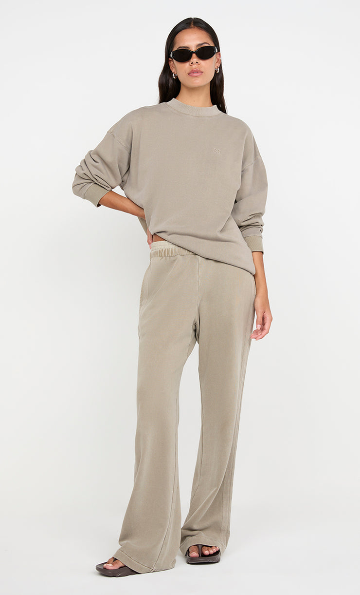 JORJA CREW JUMPER  - TAUPE