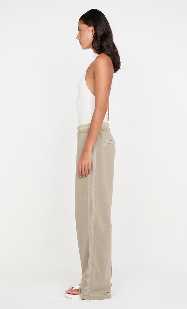 Jorja Double Waistband Pant in Taupe by Bec + Bridge