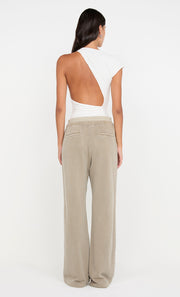 Jorja Double Waistband Pant in Taupe by Bec + Bridge