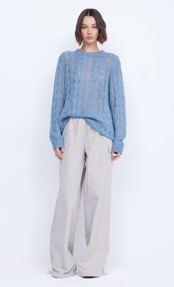 Julie Knit Jumper in Dolphin Blue by Bec + Bridge