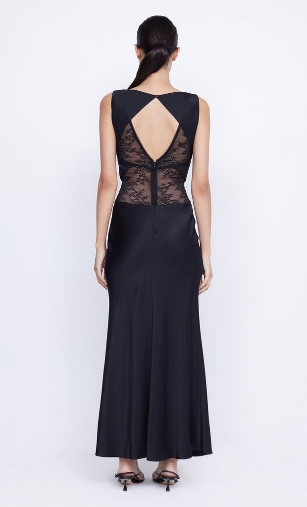 Juliette V Neck Maxi Dress in Black by Bec + Bridge