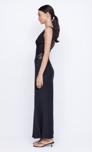 Juliette V Neck Maxi Dress in Black by Bec + Bridge