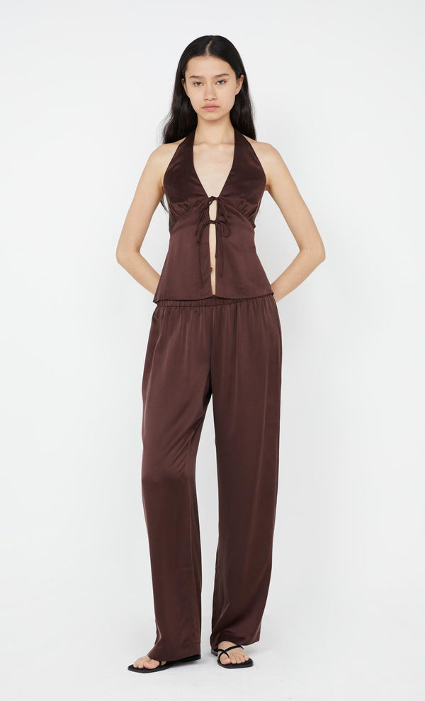 Kaia Halter Top in Chocolate by Bec + Bridge