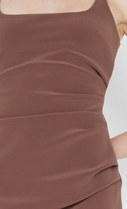 Karina Mini Dress in chocolate by Bec + Bridge