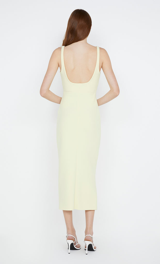 Karina Tuck Midi Dress in Lemon by Bec + Bridge