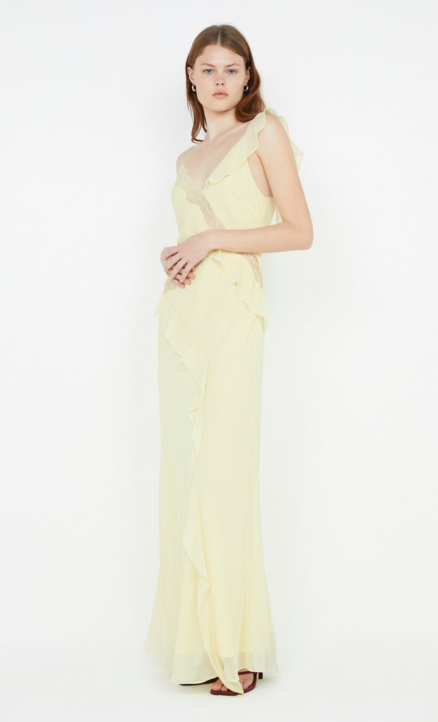 Knox Maxi Dress in Ice Yellow by Bec + Bridge