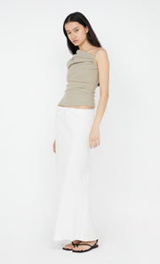 Leila Asym Tank in Taupe by Bec + Bridge