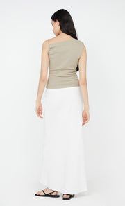 Leila Asym Tank in Taupe by Bec + Bridge