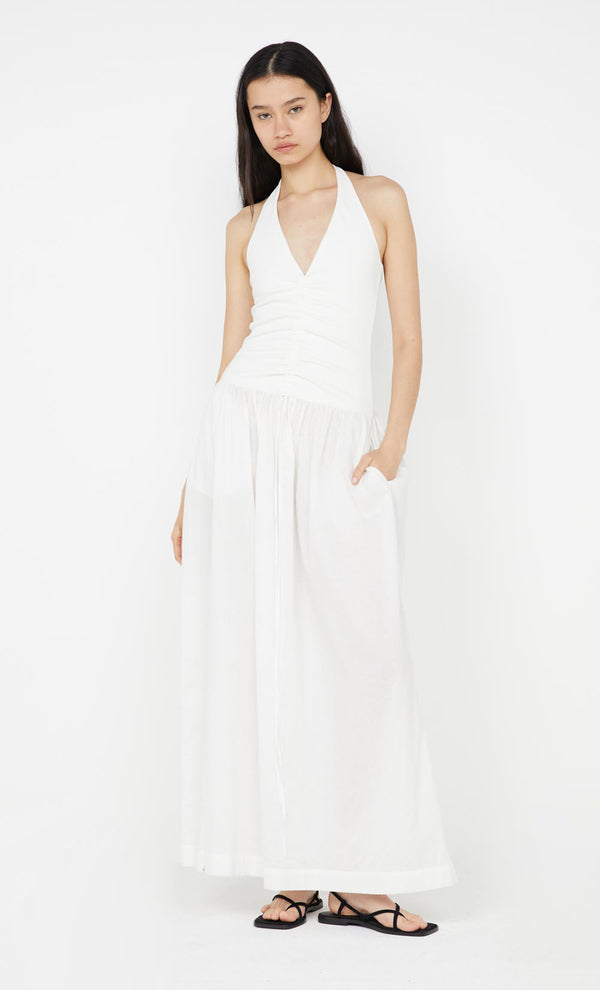 Leila Halter Dress in Ivory by Bec + Bridge