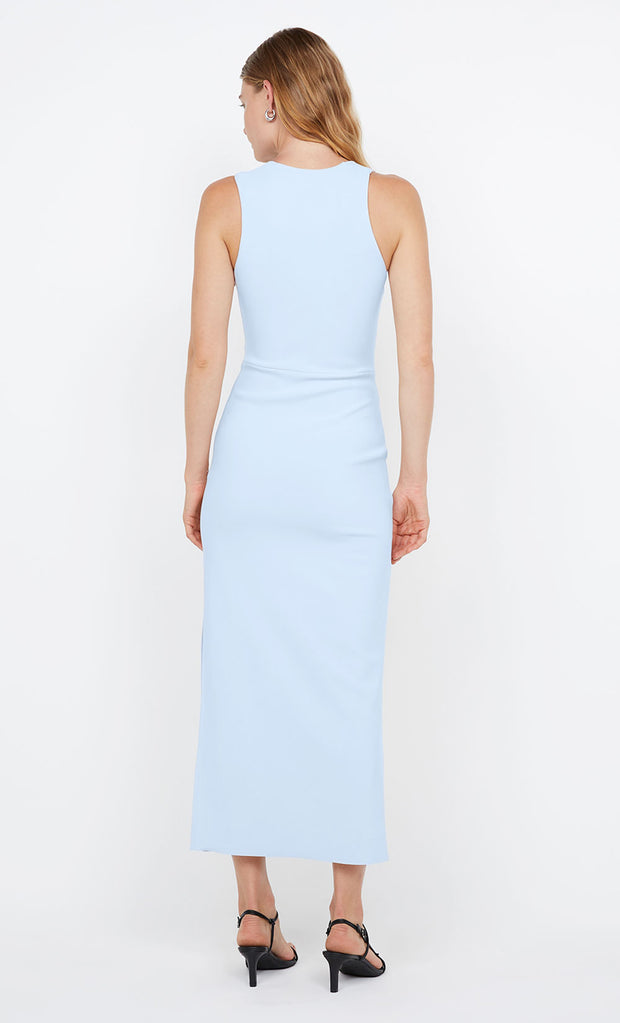 LETTY MIDI DRESS - DUSTY BLUE