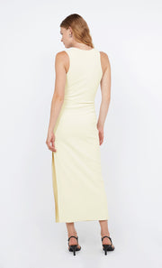 LETTY MIDI DRESS - LEMON