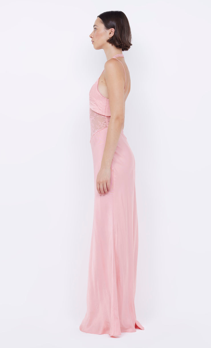 Liv Halter Maxi Dress in Pink Sherbet by Bec v+ Bridge