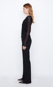 Liv Long Sleeve Top in black mesh by Bec + Bridge