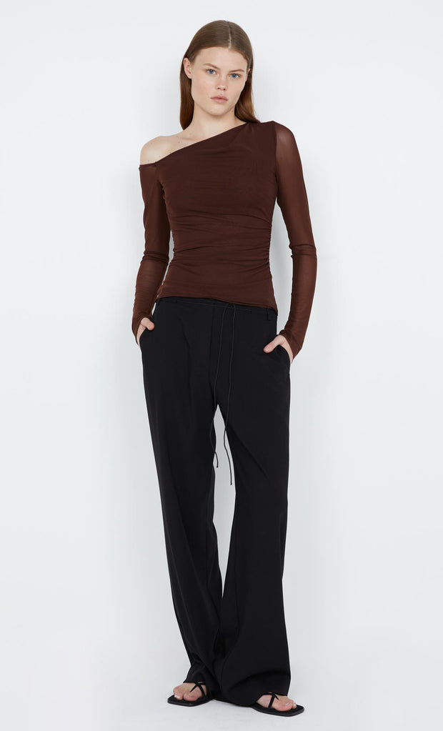 LIV LONG SLEEVE TOP - COCOA