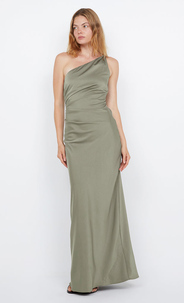 LUNETTA ASYM DRESS - SAGE