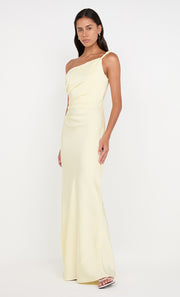 Lunetta Twist Strap Dress in Ice Yellow by Bec + Bridge Bridesmaid