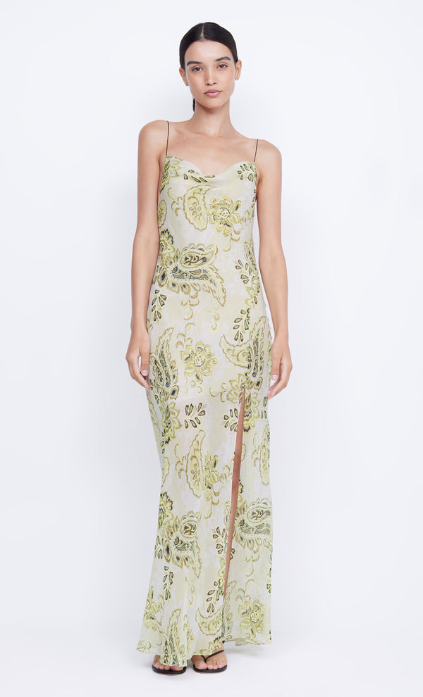 Lylou Maxi Dress in Lemon Paisley by Bec + Bridge