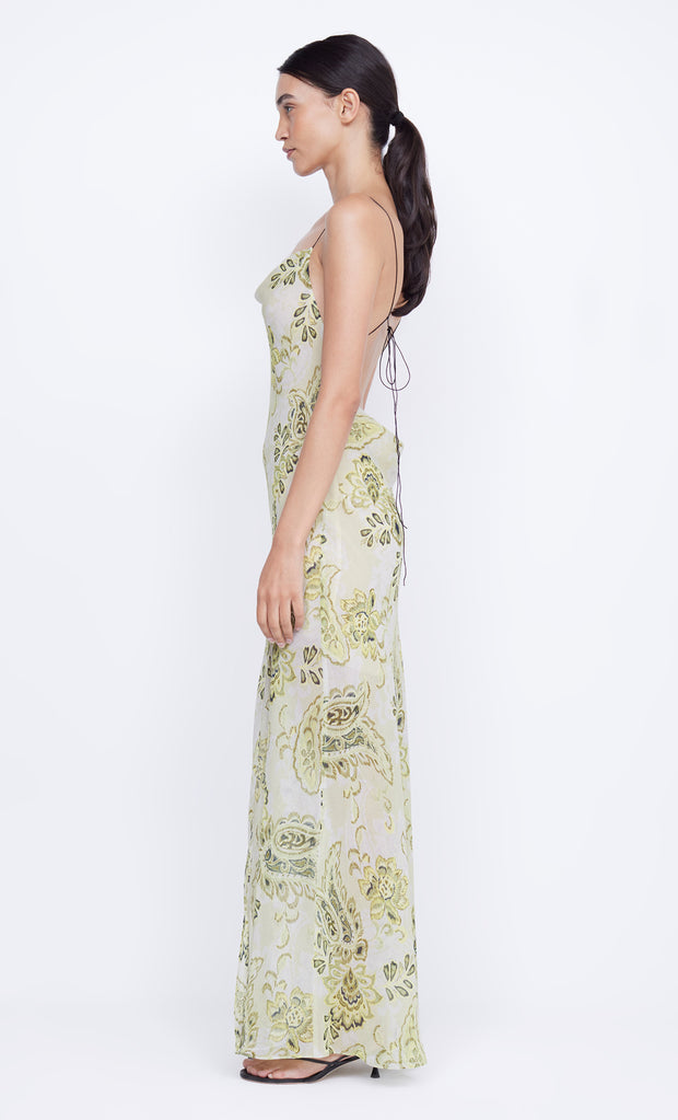 Lylou Maxi Dress in Lemon Paisley by Bec + Bridge